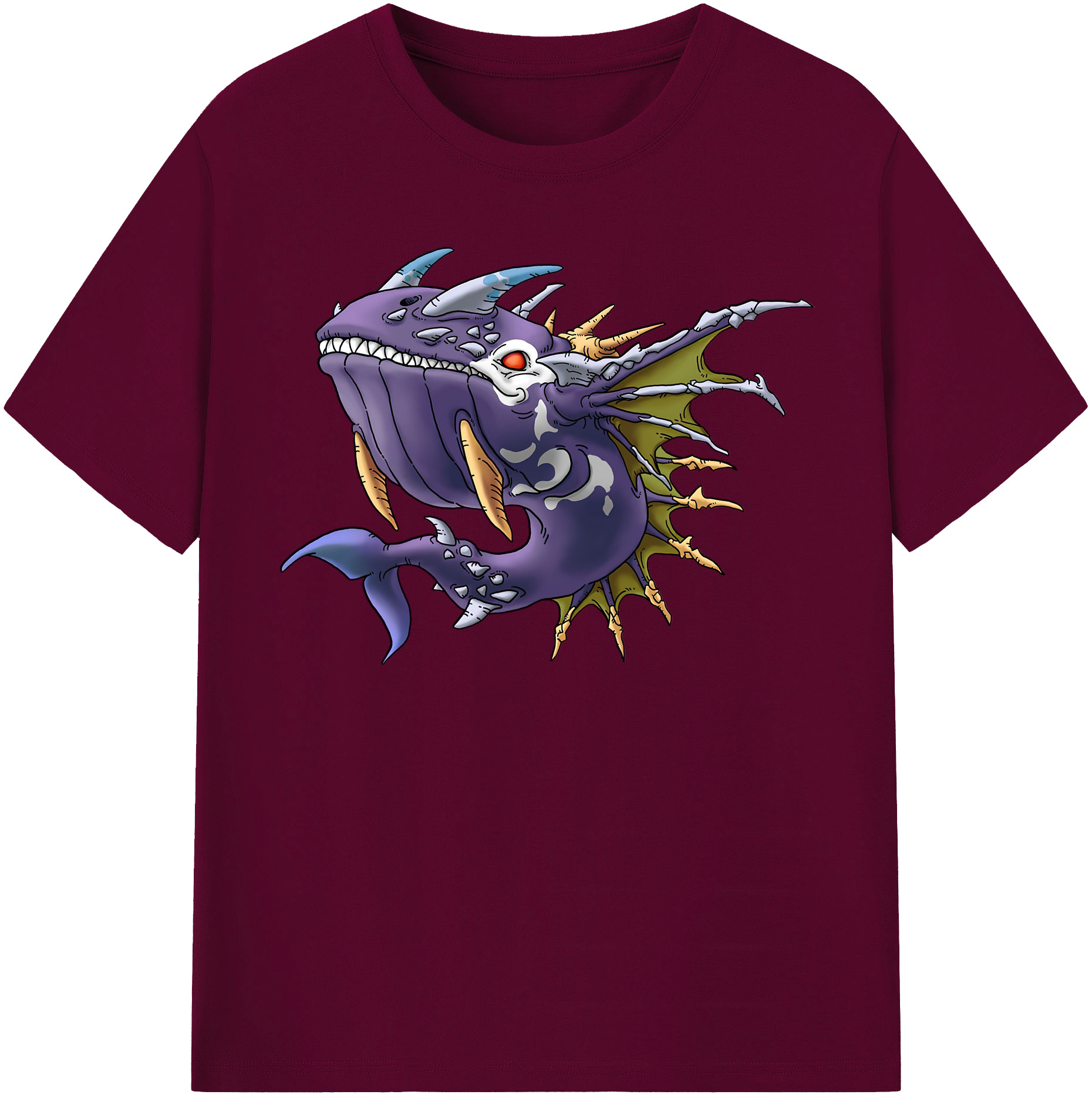 （画像用） ドラゴンクエスト Doragon Kuesuto Dragon Quest レディースカジュアルプリントTシャツ（綿100％）